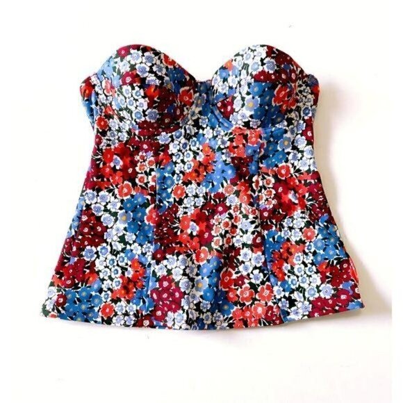 NWT Loft Beach Floral Tankini with removable strap - Picture 2 of 7